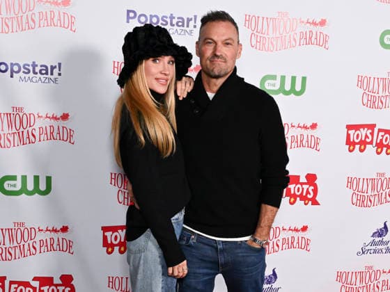 November 30, 2025, Hollywood, California, USA: DWTS Australian ballroom dancer SHARNA BURGESS and American actor, producer, and former rapper BRIAN AUSTIN GREEN attend the 93rd Annual Hollywood Christmas Parade: Hollywood RED CARPET. Hollywood USA - ZUMAb173 20251130_aap_b173_045 Copyright: xBillyxBennightx