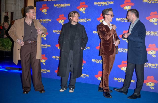 Paddington: The Musical West End Opening Night - Arrivals McFly members Danny Jones, Dougie Poynter, Tom Fletcher and Harry Judd attend the Paddington: The Musical West End Opening Night at The Savoy Theatre on November 30, 2025 in London, England., Credit:Jules Annan Avalon  Copyright: xJulesxAnnanx xAvalonx 1055704257