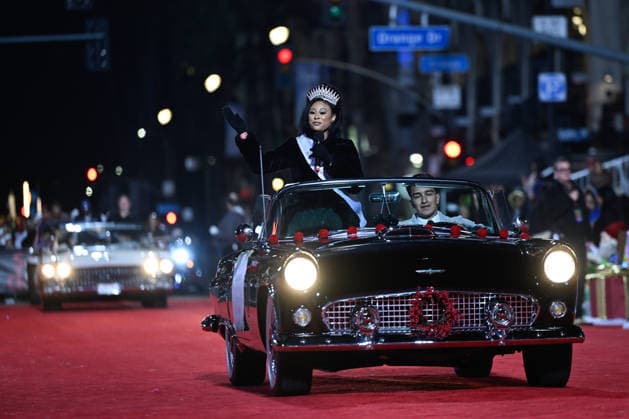 93rd Hollywood Christmas Parade in California HOLLYWOOD, CALIFORNIA - NOV 30: Ms. Hollywood Alexia Smith greets the crowd during the 93rd Hollywood Christmas Parade in Hollywood of Los Angeles, California, United States on November 30, 2025. Tayfun Coskun Anadolu California United States. Editorial use only. Please get in touch for any other usage.  Copyright: x2025xAnadoluxTayfunxCoskunx