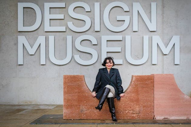 Open Monuments by Melek Zeynep Bulut photocall, new London Design Festival Landmark Project at the Design Museum, London, UK London, UK. 01st Dec, 2025. Artist Melek Zeynep Bulut poses with her work. Open Monuments by Melek Zeynep Bulut, is a new public installation and London Design Festival Landmark Project in the courtyard of the Design Museum in Kensington. LDF will present Open Monuments by Melek Zeynep Bulut at the Design Museum from 1 - 14 Dec 2025., Credit:Imageplotter Avalon  Copyright: xImageplotterx xAvalonx 1055819825