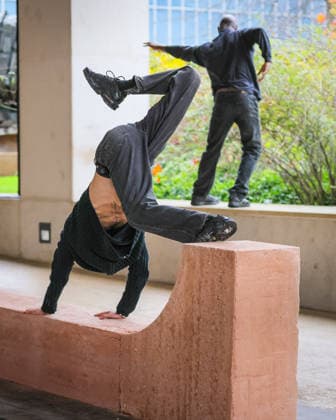 Open Monuments by Melek Zeynep Bulut photocall, new London Design Festival Landmark Project at the Design Museum, London, UK London, UK. 01st Dec, 2025. Dancers create movement around the forms of the work. Open Monuments by Melek Zeynep Bulut, is a new public installation and London Design Festival Landmark Project in the courtyard of the Design Museum in Kensington. LDF will present Open Monuments by Melek Zeynep Bulut at the Design Museum from 1 - 14 Dec 2025., Credit:Imageplotter Avalon  Copyright: xImageplotterx xAvalonx 1055819933