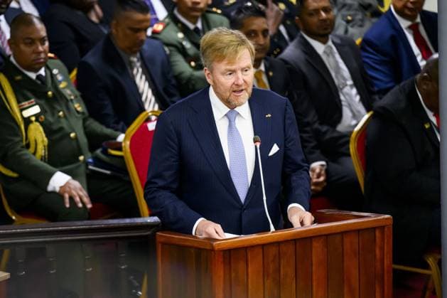 Paramaribo, The Netherlands, 2025-12-01 12:04:52 PARAMARIBO, December 1, 2025, The National Assembly. King Willem-Alexander and Queen Maxima are paying a state visit to the Republic of Suriname at the invitation of President Jennifer Geerlings-Simons. The National Assembly (DNA) is the parliament of Suriname. It has 51 seats and a single chamber, exercising legislative, administrative, and supervisory powers. PHOTO: NLBeeld Patrick van Emst Credit: NL Beeld Patrick van Emst  Copyright: xx x