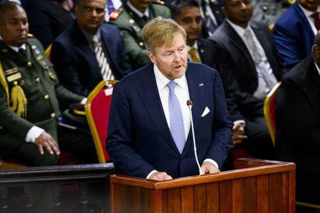 Paramaribo, The Netherlands, 2025-12-01 12:05:05 PARAMARIBO, December 1, 2025, The National Assembly. King Willem-Alexander and Queen Maxima are paying a state visit to the Republic of Suriname at the invitation of President Jennifer Geerlings-Simons. The National Assembly (DNA) is the parliament of Suriname. It has 51 seats and a single chamber, exercising legislative, administrative, and supervisory powers. PHOTO: NLBeeld Patrick van Emst Credit: NL Beeld Patrick van Emst  Copyright: xx x