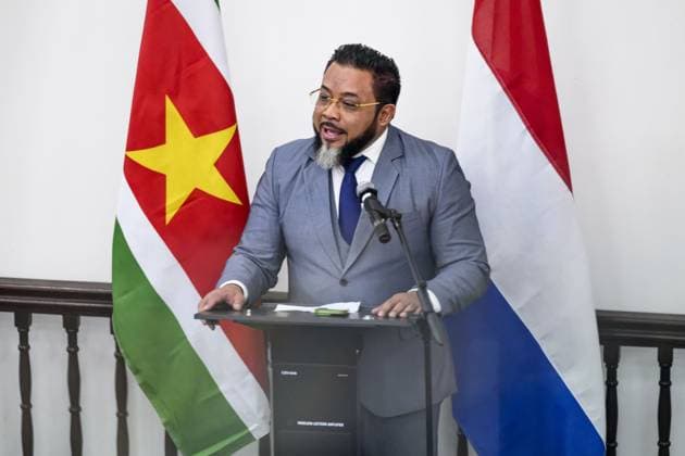 Paramaribo, The Netherlands, 2025-12-01 12:24:29 PARAMARIBO, December 1, 2025, The National Assembly. King Willem-Alexander and Queen Maxima are paying a state visit to the Republic of Suriname at the invitation of President Jennifer Geerlings-Simons. The National Assembly (DNA) is the parliament of Suriname. It has 51 seats and a single chamber, exercising legislative, administrative, and supervisory powers. PHOTO: NLBeeld Patrick van Emst. Pictured: Bronto Somohardjo Credit: NL Beeld Patrick van Emst  Copyright: xx x