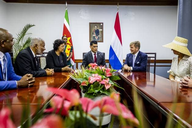 Paramaribo, The Netherlands, 2025-12-01 12:47:27 PARAMARIBO, December 1, 2025, The National Assembly. King Willem-Alexander and Queen Maxima are paying a state visit to the Republic of Suriname at the invitation of President Jennifer Geerlings-Simons. The National Assembly (DNA) is the parliament of Suriname. It has 51 seats and a single chamber, exercising legislative, administrative, and supervisory powers. PHOTO: NLBeeld POOL Patrick van Katwijk Credit: NL Beeld Patrick van Emst  Copyright: xx x