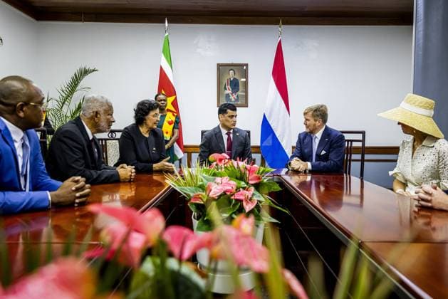 Paramaribo, The Netherlands, 2025-12-01 12:47:22 PARAMARIBO, December 1, 2025, The National Assembly. King Willem-Alexander and Queen Maxima are paying a state visit to the Republic of Suriname at the invitation of President Jennifer Geerlings-Simons. The National Assembly (DNA) is the parliament of Suriname. It has 51 seats and a single chamber, exercising legislative, administrative, and supervisory powers. PHOTO: NLBeeld POOL Patrick van Katwijk Credit: NL Beeld Patrick van Emst  Copyright: xx x