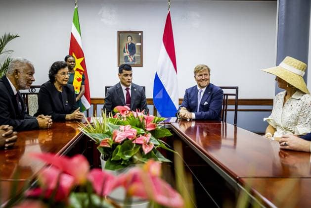 Paramaribo, The Netherlands, 2025-12-01 12:47:33 PARAMARIBO, December 1, 2025, The National Assembly. King Willem-Alexander and Queen Maxima are paying a state visit to the Republic of Suriname at the invitation of President Jennifer Geerlings-Simons. The National Assembly (DNA) is the parliament of Suriname. It has 51 seats and a single chamber, exercising legislative, administrative, and supervisory powers. PHOTO: NLBeeld POOL Patrick van Katwijk Credit: NL Beeld Patrick van Emst  Copyright: xx x