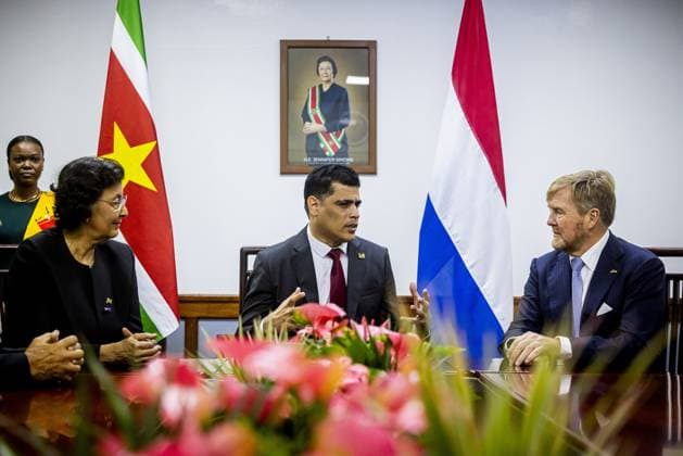 Paramaribo, The Netherlands, 2025-12-01 12:49:44 PARAMARIBO, December 1, 2025, The National Assembly. King Willem-Alexander and Queen Maxima are paying a state visit to the Republic of Suriname at the invitation of President Jennifer Geerlings-Simons. The National Assembly (DNA) is the parliament of Suriname. It has 51 seats and a single chamber, exercising legislative, administrative, and supervisory powers. PHOTO: NLBeeld POOL Patrick van Katwijk Credit: NL Beeld Patrick van Emst  Copyright: xx x