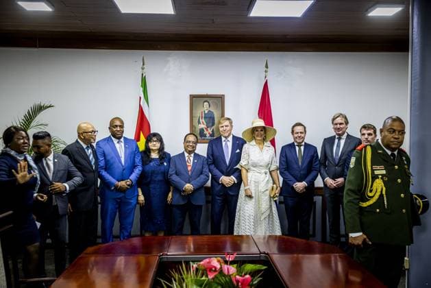 Paramaribo, The Netherlands, 2025-12-01 12:51:56 PARAMARIBO, December 1, 2025, The National Assembly. King Willem-Alexander and Queen Maxima are paying a state visit to the Republic of Suriname at the invitation of President Jennifer Geerlings-Simons. The National Assembly (DNA) is the parliament of Suriname. It has 51 seats and a single chamber, exercising legislative, administrative, and supervisory powers. PHOTO: NLBeeld POOL Patrick van Katwijk Credit: NL Beeld Patrick van Emst  Copyright: xx x