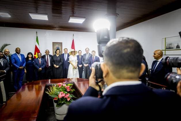 Paramaribo, The Netherlands, 2025-12-01 12:52:26 PARAMARIBO, December 1, 2025, The National Assembly. King Willem-Alexander and Queen Maxima are paying a state visit to the Republic of Suriname at the invitation of President Jennifer Geerlings-Simons. The National Assembly (DNA) is the parliament of Suriname. It has 51 seats and a single chamber, exercising legislative, administrative, and supervisory powers. PHOTO: NLBeeld POOL Patrick van Katwijk Credit: NL Beeld Patrick van Emst  Copyright: xx x
