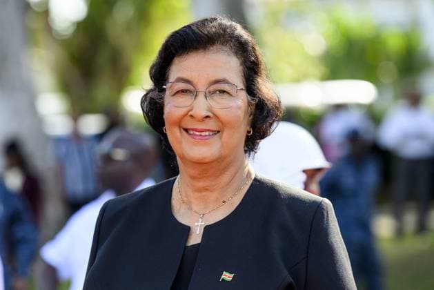 Dutch Royals Visit Suriname - Day 1 Presidential Palace. King Willem-Alexander and Queen Maxima are paying a state visit to the Republic of Suriname at the invitation of President Jennifer Geerlings-Simons. President Simons and her husband will welcome the Royal Couple at the Presidential Palace with an official welcome ceremony, followed by a private chat, on December 1, 2025, in Paramaribo, Suriname. Photo by Patrick van Emst NLBeeld Bruno PRess ABACAPRESS.COM NLBeeld Patrick van Emst Credit: NL Beeld Patrick van Emst Paramaribo Suriname  Copyright: xBrunoxPress ABACAx