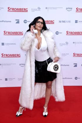 Micaela Schaefer at the movie premiere of Stromberg Everything as usual again on 1 12 2025 at Zoo Palst in Berlin Stromberg movie premiere in Berlin