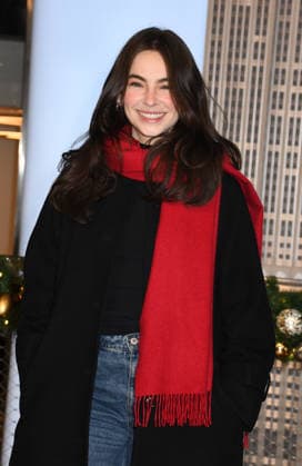 NEW YORK, NY- DECEMBER 1: Stella Cole visits the Empire State Building to celebrate the release of her third album, It™s Magic, and Cover of the Carpenters™ ˜Merry Christmas, Darling™ on December 1, 2025 in New York City. Copyright: xMediaPunchx