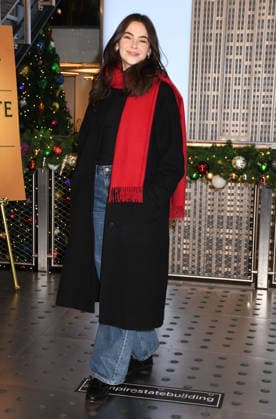 NEW YORK, NY- DECEMBER 1: Stella Cole visits the Empire State Building to celebrate the release of her third album, It™s Magic, and Cover of the Carpenters™ ˜Merry Christmas, Darling™ on December 1, 2025 in New York City. Copyright: xMediaPunchx