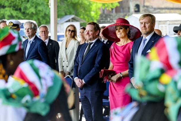 Paramaribo, The Netherlands, 2025-12-01 15:12:11 PARAMARIBO, December 1, 2025. King Willem-Alexander and Queen Maxima are paying a state visit to the Republic of Suriname at the invitation of President Jennifer Geerlings-Simons. King Willem-Alexander and Queen Maxima will speak with representatives of descendants of enslaved people and indigenous communities in Suriname about the past and the future. PHOTO: NLBeeld Patrick van Emst Credit: NL Beeld Patrick van Emst  Copyright: xx x