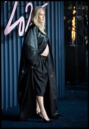 . 01 12 2025. London, United Kingdom. A pregnant Ellie Goulding arriving at The Fashion Awards in London.  xStephenxLockx xi-Imagesx IIM-26428-0053
