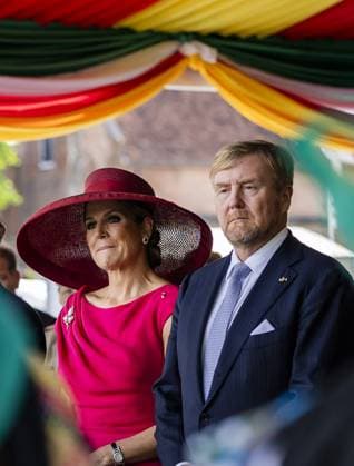 PARAMARIBO - Queen Maxima and King Willem-Alexander before a meeting with representatives of descendants of enslaved people and indigenous communities in Suriname about the past and the future. The royal couple were on a three-day state visit to Suriname at the invitation of President Jennifer Geerlings-Simons. ANP REMKO DE WAAL netherlands out - belgium out  Copyright: xx x543613043x originalFilename: 543613043.jpg