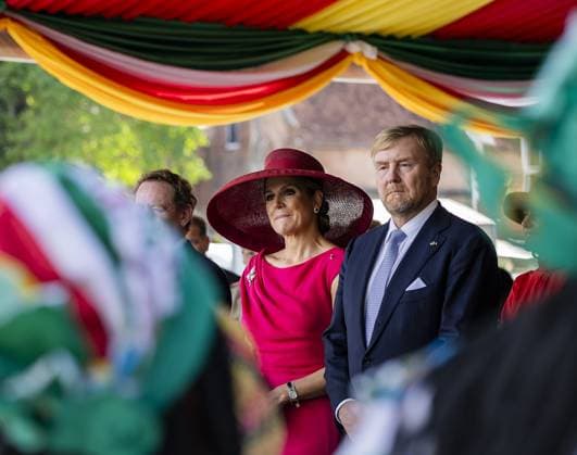 PARAMARIBO - Queen Maxima and King Willem-Alexander before a meeting with representatives of descendants of enslaved people and indigenous communities in Suriname about the past and the future. The royal couple were on a three-day state visit to Suriname at the invitation of President Jennifer Geerlings-Simons. ANP REMKO DE WAAL netherlands out - belgium out  Copyright: xx x543613192x originalFilename: 543613192.jpg