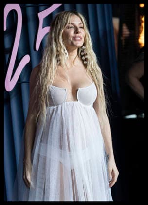 . 01 12 2025. London, United Kingdom. A pregnant Sienna Miller arriving at The Fashion Awards in London.  xStephenxLockx xi-Imagesx IIM-26428-0059