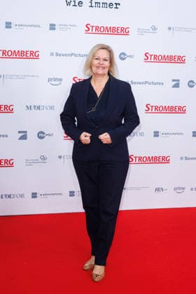 Premiere Stromberg Wieder alles wie immer Nancy Faeser at the cinema premiere of Stromberg Wieder alles wie immer at the Zoo Palast on 01 12 2025 in Berlin Copyright: xEventpressxKochanx