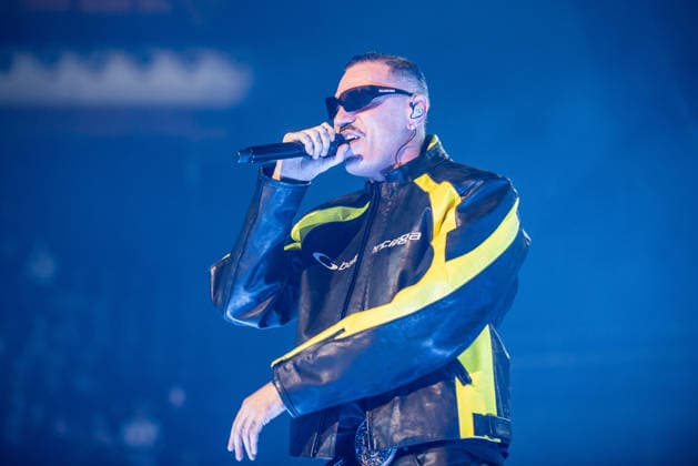 Music Concert - Marracash - Marra Palazzi 2025 Marracash (Fabio Bartolo Rizzo) Bologna Unipol Arena Italy Copyright: xMirkoxFava TSCKx xLiveMediax LPM_2173538