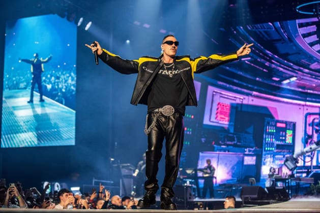 Music Concert - Marracash - Marra Palazzi 2025 Marracash (Fabio Bartolo Rizzo) Bologna Unipol Arena Italy Copyright: xMirkoxFava TSCKx xLiveMediax LPM_2173541