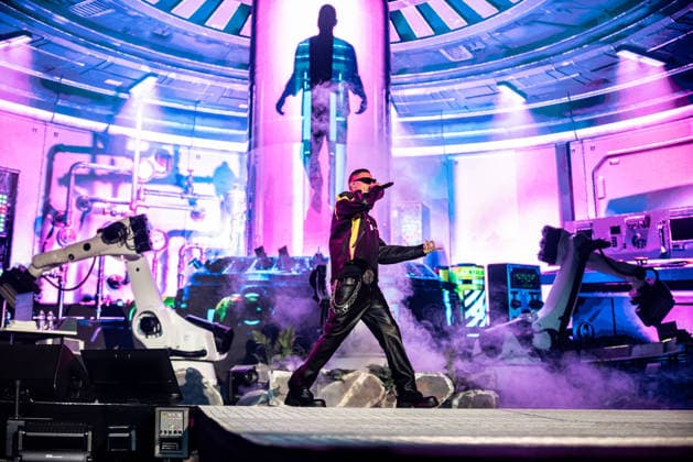 Music Concert - Marracash - Marra Palazzi 2025 Marracash (Fabio Bartolo Rizzo) Bologna Unipol Arena Italy Copyright: xMirkoxFava TSCKx xLiveMediax LPM_2173544