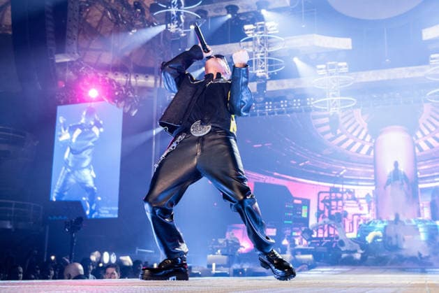 Music Concert - Marracash - Marra Palazzi 2025 Marracash (Fabio Bartolo Rizzo) Bologna Unipol Arena Italy Copyright: xMirkoxFava TSCKx xLiveMediax LPM_2173555