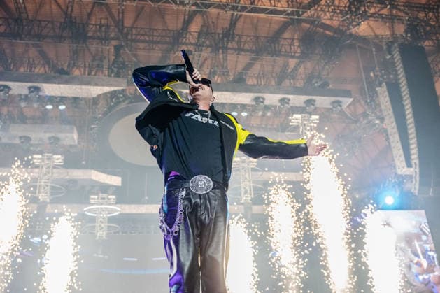 Music Concert - Marracash - Marra Palazzi 2025 Marracash (Fabio Bartolo Rizzo) Bologna Unipol Arena Italy Copyright: xMirkoxFava TSCKx xLiveMediax LPM_2173557