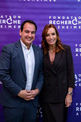PEOPLE: Gala Fondation Recherche Alzheimer - Lyon - 02 12 2025 Pierre Olivier et Christelle Bardet lors du photocall du Gala 2025 de la Fondation Recherche Alzheimer Ã Lyon le 01 12 2025. Photo Sandrine Thesillat PsNewZ  Copyright: xSandrinexTHESILLATx