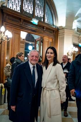 PEOPLE: Gala Fondation Recherche Alzheimer - Lyon - 02 12 2025 Ludivine Sapin et Jean-Michel Aulas assistent au Gala 2025 de la Fondation Recherche Alzheimer Ã Lyon le 01 12 2025. Photo Sandrine Thesillat PsNewZ  Copyright: xSandrinexTHESILLATx