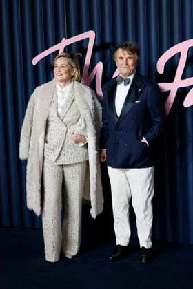 British Fashion Awards Gala Nigth - Red carpet LONDON, UK - DECEMBER 01: Sharon Stone, Brunello Cucinelli poses at the photocall of British Fashion Awards held at Royal Albert Hall, on December 01st 2025 in London, Great Britain. Photo Marco Piovanotto Abacapress.com  Copyright: xPiovanottoxMarco ABACAx