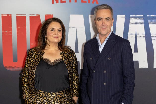 December 1, 2025, London, United Kingdom: Ruth Jones and James Nesbitt attend Harlan Coben™s Run Away launch event, at the BFI Southbank in London. London United Kingdom - ZUMAs197 20251201_aaa_s197_170 Copyright: xPhilxLewisx