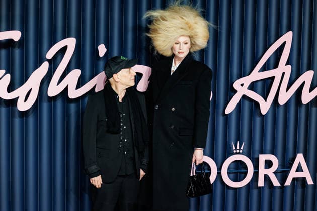 Adrian Joffe and Gwendoline Christie arrive at The Fashion Awards 2025 at the Royal Albert Hall in London on 1st December 2025 Adrian Joffe and Gwendoline Christie arrive at The Fashion Awards 2025 at the Royal Albert Hall in London on 1st December 2025, Credit:Manuela Langotsch Avalon United Kingdom, London, Royal Albert Hall  Copyright: xManuelaxLangotschx xAvalonx 1055910096