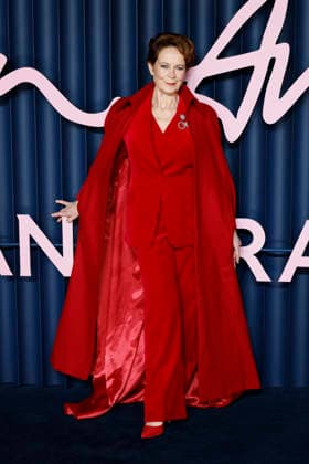 British Fashion Awards Gala Nigth - Red carpet LONDON, UK - DECEMBER 01: Celia Imrie poses at the photocall of British Fashion Awards held at Royal Albert Hall, on December 01st 2025 in London, Great Britain. Photo Marco Piovanotto Abacapress.com  Copyright: xPiovanottoxMarco ABACAx