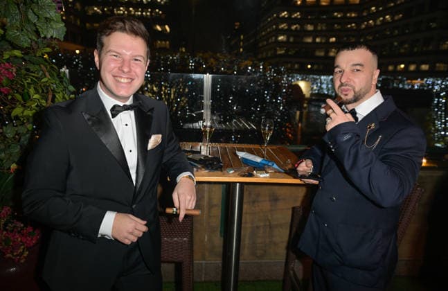 Boisdale Cigar Awards 2025, Boisdale of Canary Wharf, London 01-12-2025 Cigar smokers seen at the Boisdale Cigar Awards 2025, Boisdale of Canary Wharf, London 01-12-2025, Credit:Jules Annan Avalon  Copyright: xJulesxAnnanx xAvalonx 1055921883
