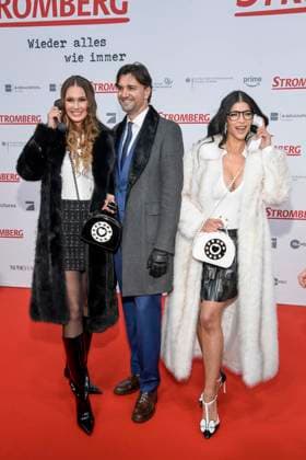 ABBberlin: Franziska Scheffter, Felix Steiner und Micaela Schaefer auf dem roten Teppich bei der Weltpremiere des Kino Films STROMBERG WIEDER ALLES WIE IMMER im Zoo Palast Berlin am 01.12.2025 Berlin Deutschland