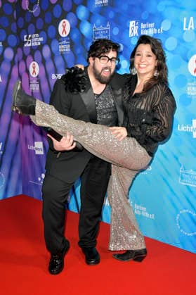 Steven Preisner und Anika Lehmann bei der Künstler gegen Aids Gala 2025 im Stage Theater des Westens. Berlin, 01.12.2025 Foto:xM.xBehrensx xFuturexImagex aidsgala_5207