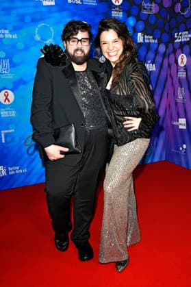 Steven Preisner und Anika Lehmann bei der Künstler gegen Aids Gala 2025 im Stage Theater des Westens. Berlin, 01.12.2025 Foto:xM.xBehrensx xFuturexImagex aidsgala_5208