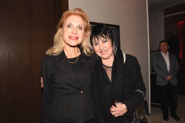 Dr Birgit Muth Presenter Ursula Ackermann Kaefer Widow Munich 01 12 2025 Hotel Vierjahreszeiten Kempinski Book Presentation of Fritz Egner Presenter My Life Between Rhythm and Blues in Munich Photo Munich
