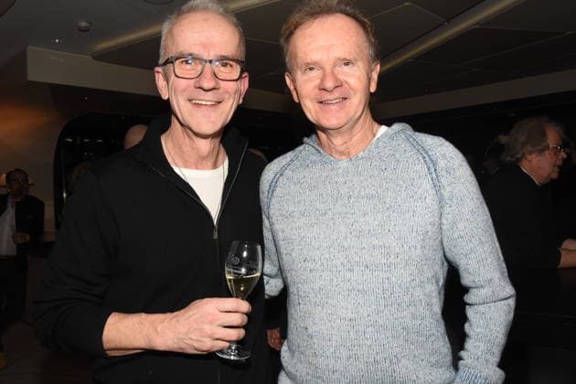 Reinhold Hoffmann composer musician Willy Astor cabaret artist Munich 01 12 2025 Hotel Vierjahreszeiten Kempinski book presentation by Fritz Egner presenter Mein Leben Zwischen Rhythm und Blues in Muenchen photo Munich