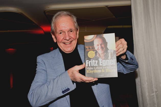 Fritz Egner Presenter Author Muenchen 01 12 2025 Hotel Vierjahreszeiten Kempinski Book Presentation of Fritz Egner Presenter My Life Between Rhythm and Blues in Munich Photo Muenchen