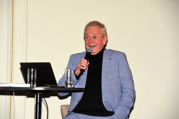 Fritz Egner Presenter Author Munich 01 12 2025 Hotel Vierjahreszeiten Kempinski Book Presentation of Fritz Egner Presenter My Life Between Rhythm and Blues in Munich Photo Munich