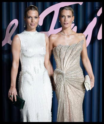 . 01 12 2025. London, United Kingdom. Lady Amelia Spencer and Lady Eliza Spencer arriving at The Fashion Awards in London.  xStephenxLockx xi-Imagesx IIM-26428-0099