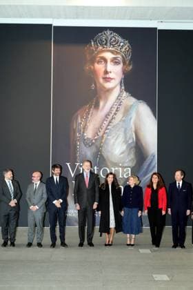 King Felipe VI and Queen Letizia attend the opening of the exhibition on Her Majesty Queen Victoria Eugenie in Madrid, Tuesday, December 2, 2025 Cordon Press 