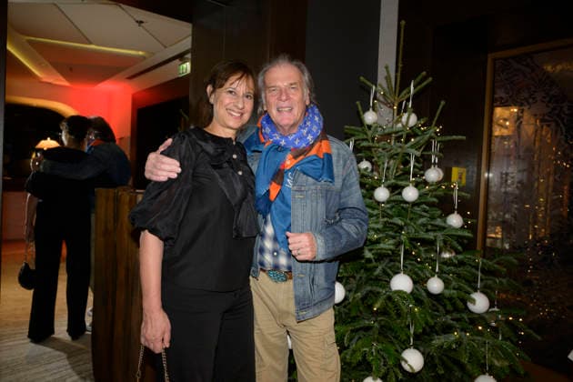 Wolfgang Fierek actor musician with wife Djamila artist Fritz Egner presents his book Mein Leben zwischen Rhythm Blues at the Hotel Vier Jahreszeiten Kempinski, Munich on 1 12 2025