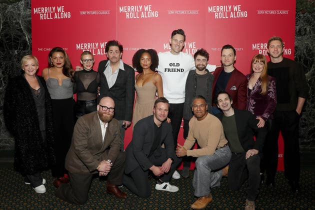 Celebrities attend Sony Pictures Classics and The Cinema Society host Special New York Screening of Merrily We Roll Along Featuring: Maria Friedman (Director) with Cast Where: New York, New York, United States When: 01 Dec 2025 Credit: Marion Curtis StarPix for Sony Pictures Classics INSTARimages EDITORIAL USE ONLY. NOT FOR USE BY NEWSPAPERS BASED IN THE UK. Copyright: xx instar55307443