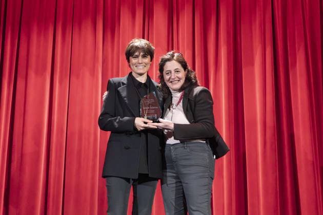 MILAN - Beltrade Cinema, Amnesty International Italy s 2025 Arts and Human Rights Award ceremony will be held in honor of actress Valeria Solarino for her commitment to numerous human rights issues. She is pictured with Alba Bonetti, President of Amnesty International Italy.  Copyright: xGiuliaxSciaccax xipa-agency.netx xGiuliaxSciaccax IPA_Agency_IPA68634972