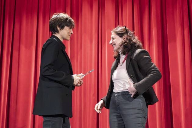 MILAN - Beltrade Cinema, Amnesty International Italy s 2025 Arts and Human Rights Award ceremony will be held in honor of actress Valeria Solarino for her commitment to numerous human rights issues. She is pictured with Alba Bonetti, President of Amnesty International Italy.  Copyright: xGiuliaxSciaccax xipa-agency.netx xGiuliaxSciaccax IPA_Agency_IPA68634980