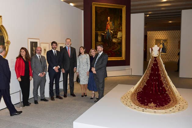 December 2, 2025, Madrid, Madrid, Spain: King Felipe VI of Spain and Queen Letizia of Spain attend the opening of the exhibition on Her Majesty Queen Victoria Eugenia Madrid Spain - ZUMAc260 20251202_zep_c260_015 Copyright: xMikexChicorrox